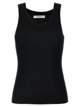 Max Mara Eliadi Black Virgin Wool Sleeveless T-Shirt