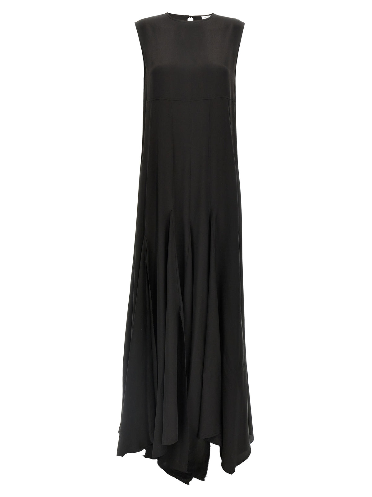 DI.LA3 PARI' Black Silk Long Dress