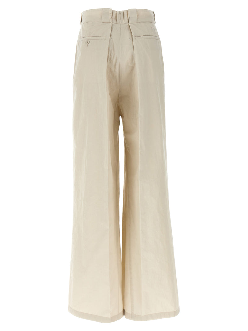 Pantalon décontracté Maison Margiela en coton beige