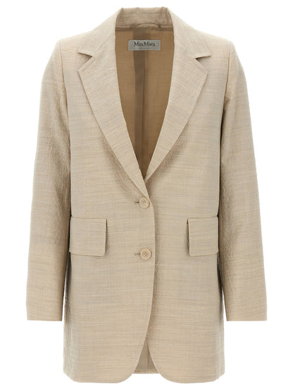Max Mara Beige Virgin Wool Blazer
