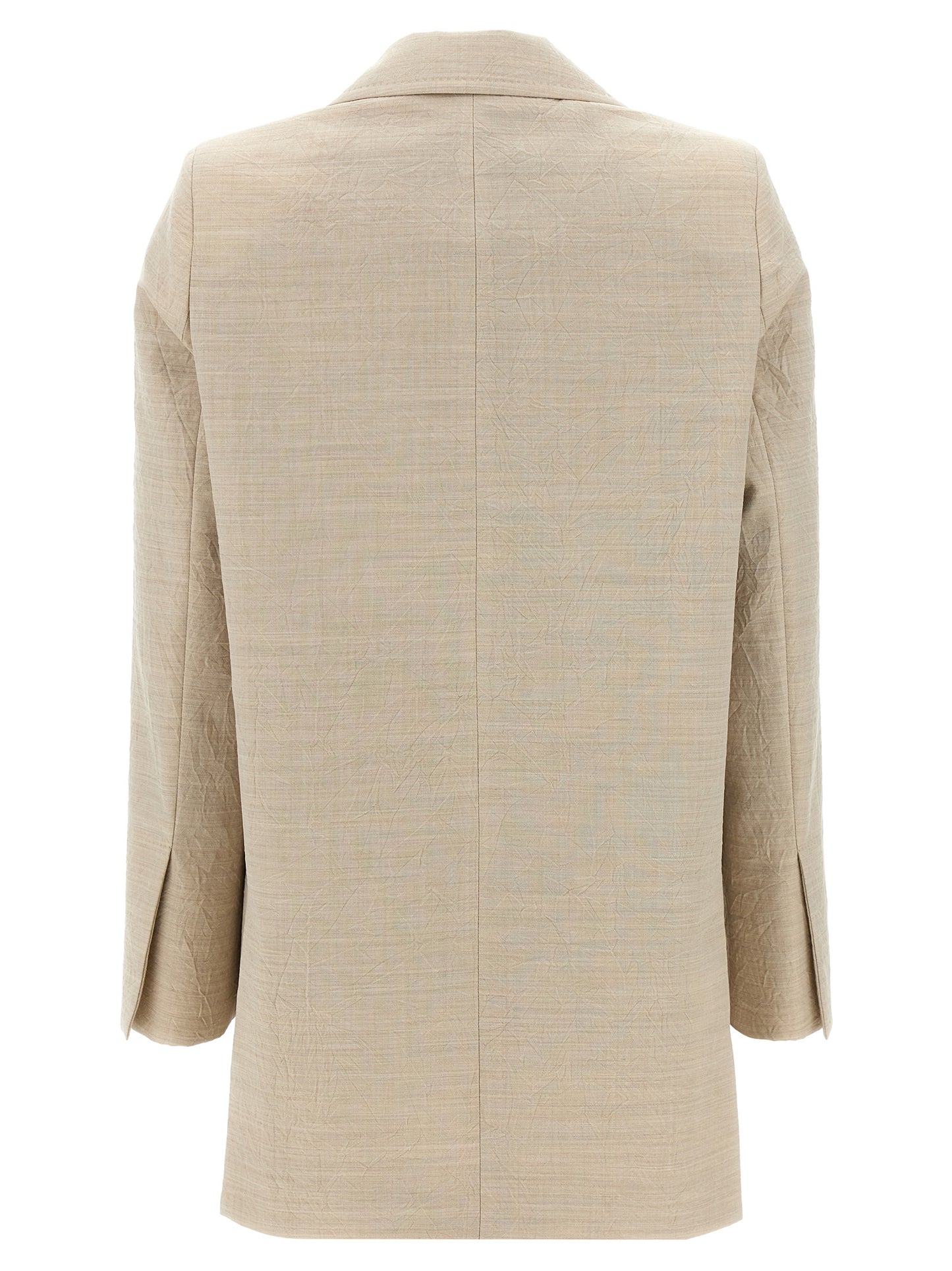 Max Mara Beige Virgin Wool Blazer