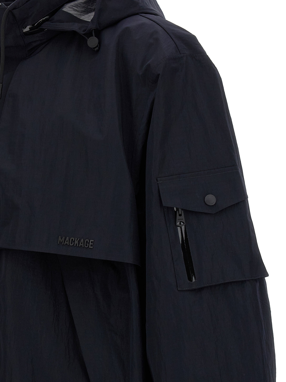 Mackage Blue Polyamide Shell Jacket