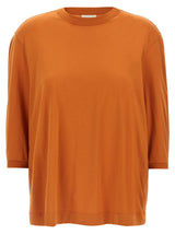 T-shirt en coton orange Dries Van Noten