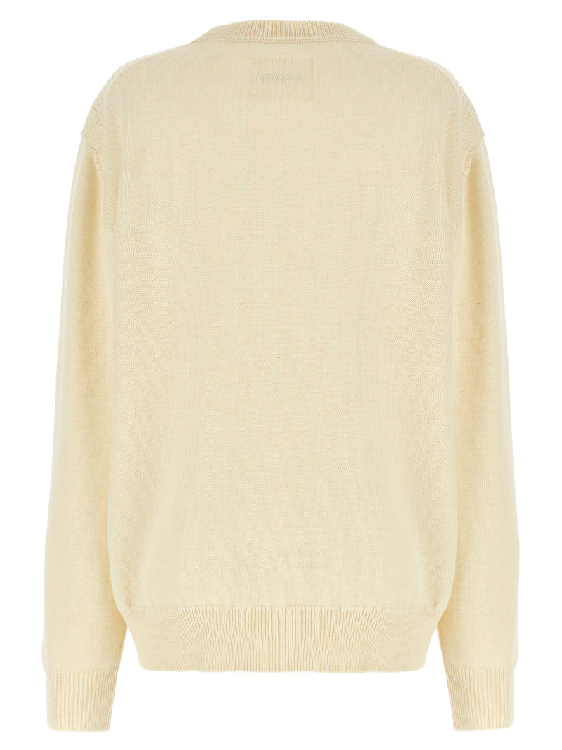Cardigan en Laine Blanche Jil Sander