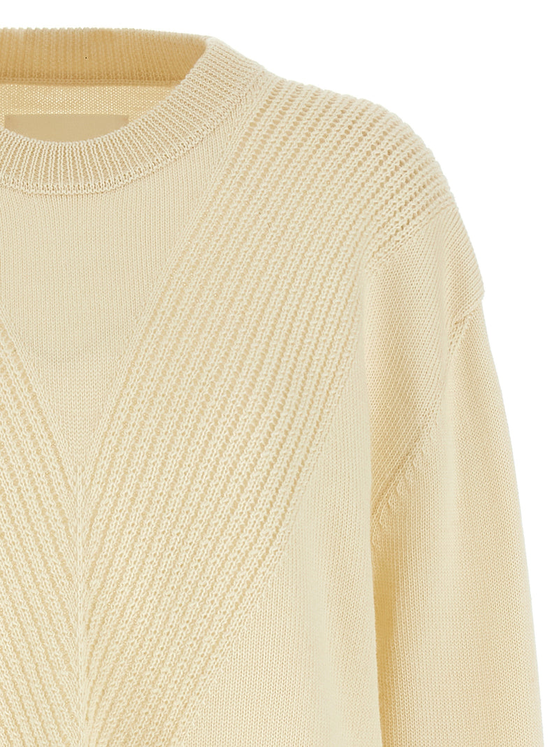 Cardigan en Laine Blanche Jil Sander