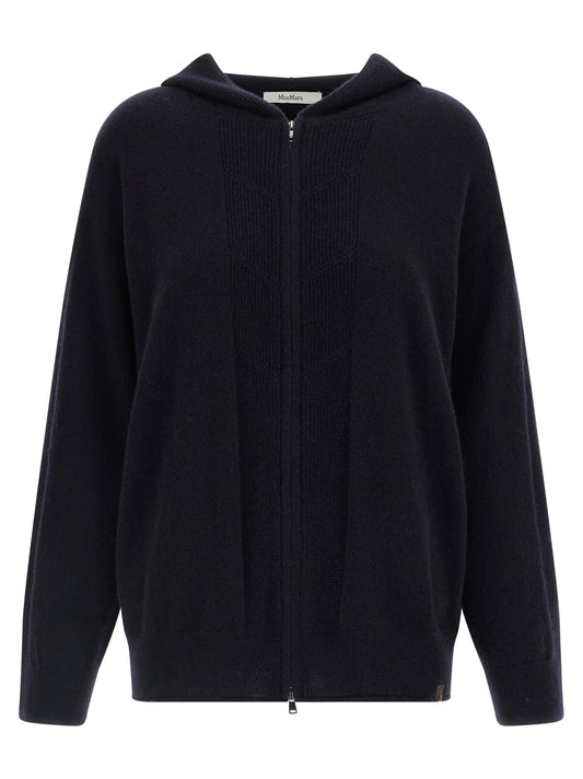Cardigan en cachemire bleu Max Mara