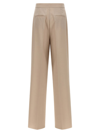 Max Mara Beige Virgin Wool Dress Pants