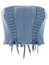 Elisabetta Franchi Blue Cotton Blouse