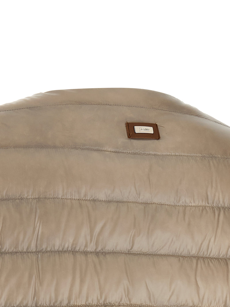 Veste longue Herno en polyamide beige