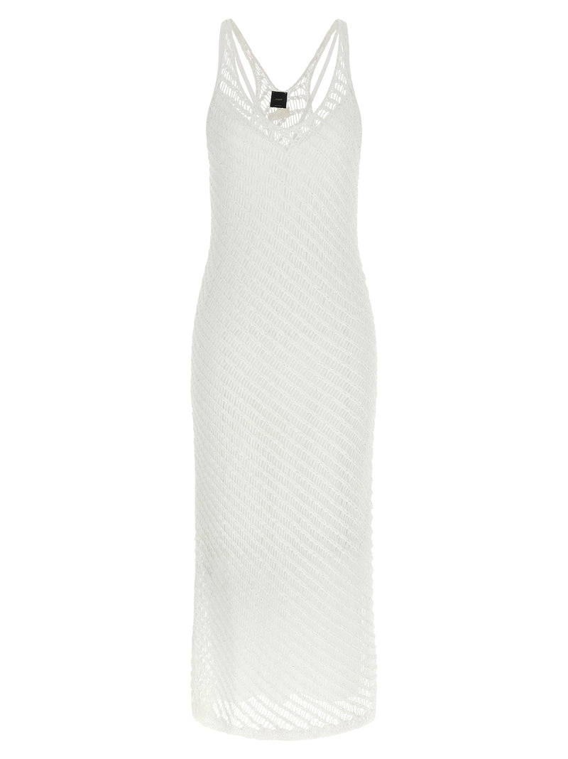 PINKO White Polyester Long Dress