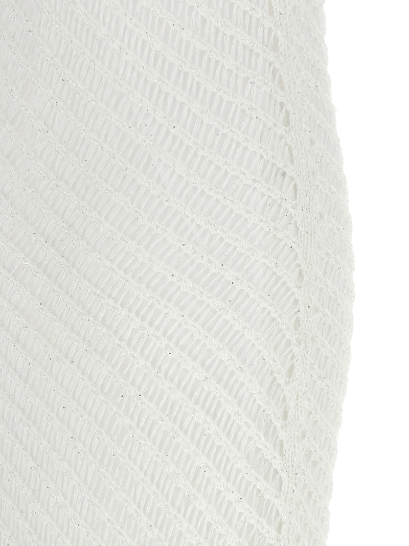PINKO White Polyester Long Dress