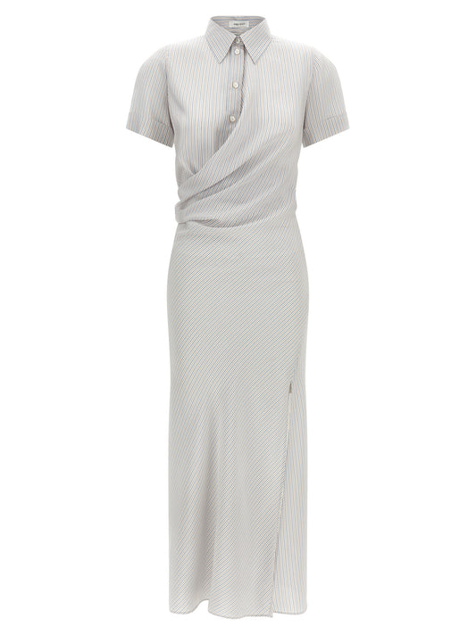 Alexander McQueen Multicolor Silk Long Dress