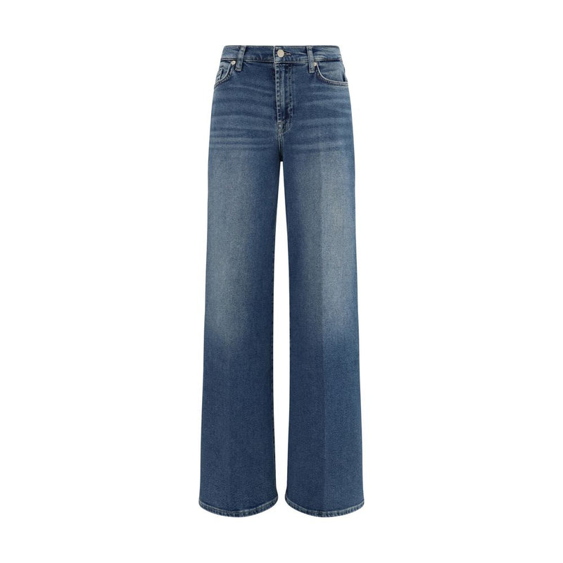 Jean évasé en coton bleu 7FOR
