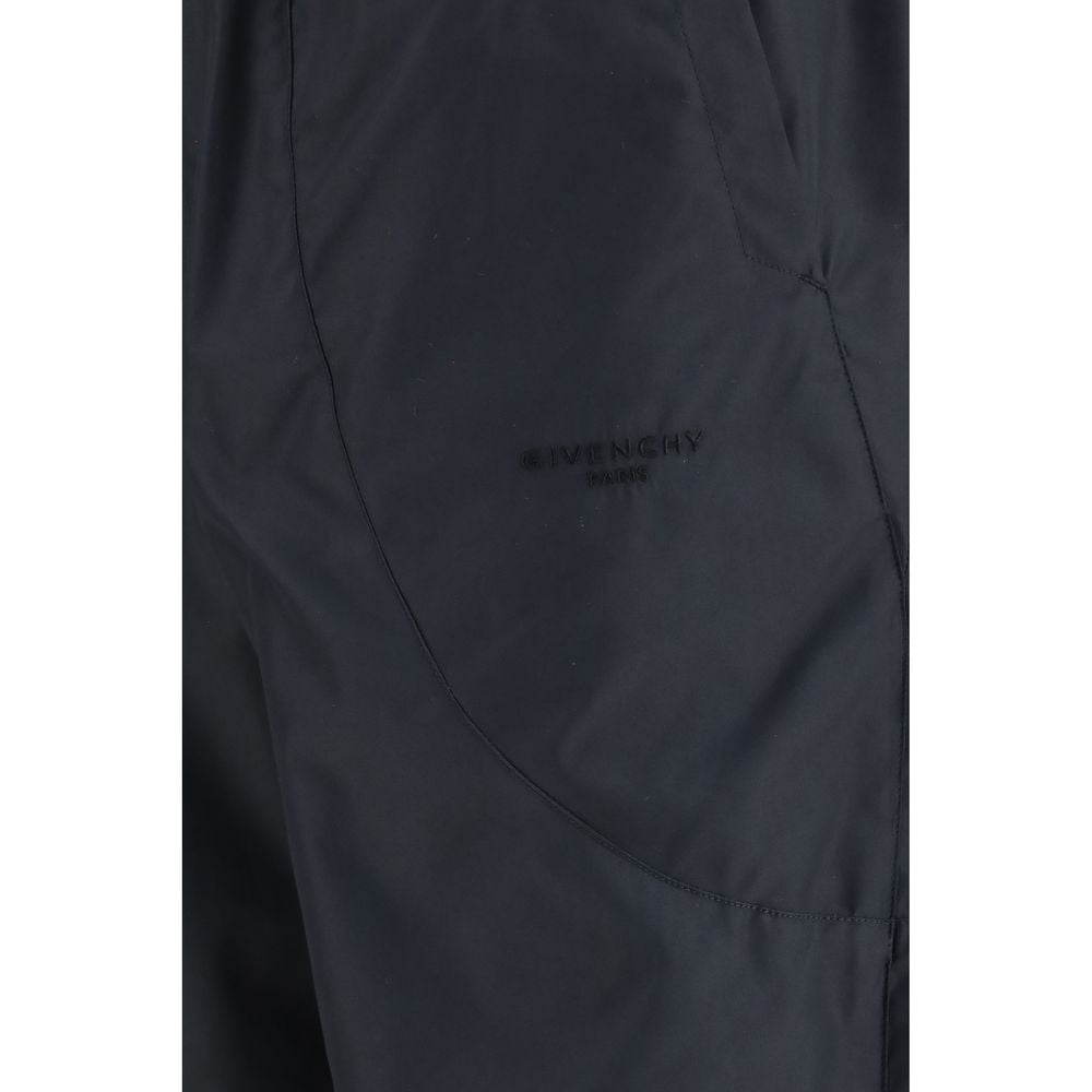 Givenchy Black Cotton Joggers - Couture Seam Design