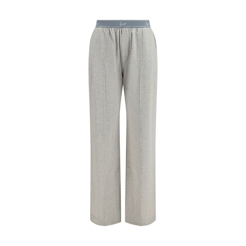 Kenzo Gray Cotton Joggers - Signature Stretch Pants