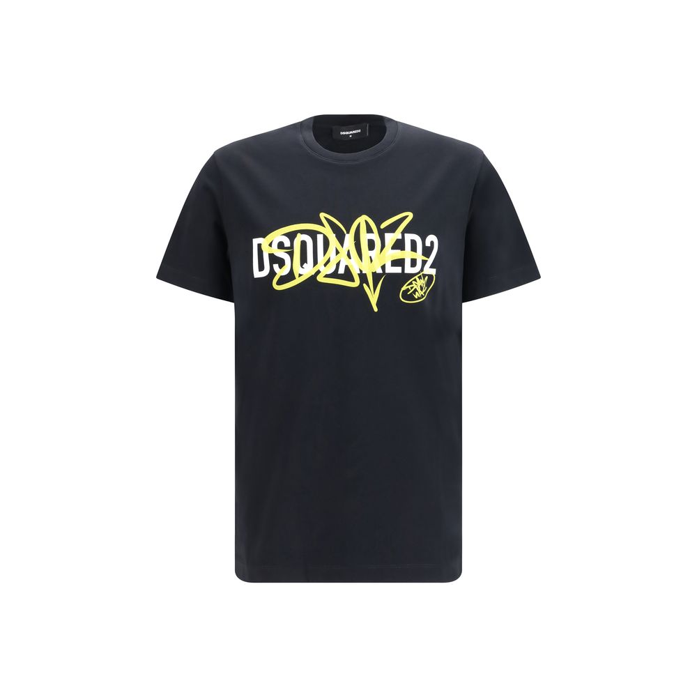 Dsquared² Black Cotton T-Shirt - Contemporary Casual Style