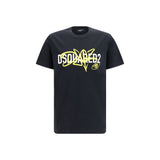 Dsquared² Black Cotton T-Shirt - Contemporary Casual Style