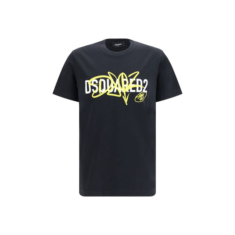 Dsquared² Black Cotton T-Shirt for Men