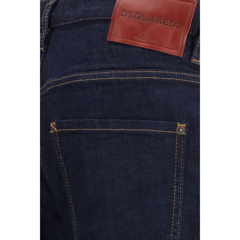 Dsquared² Blue Cotton Slim Fit Jeans for Men