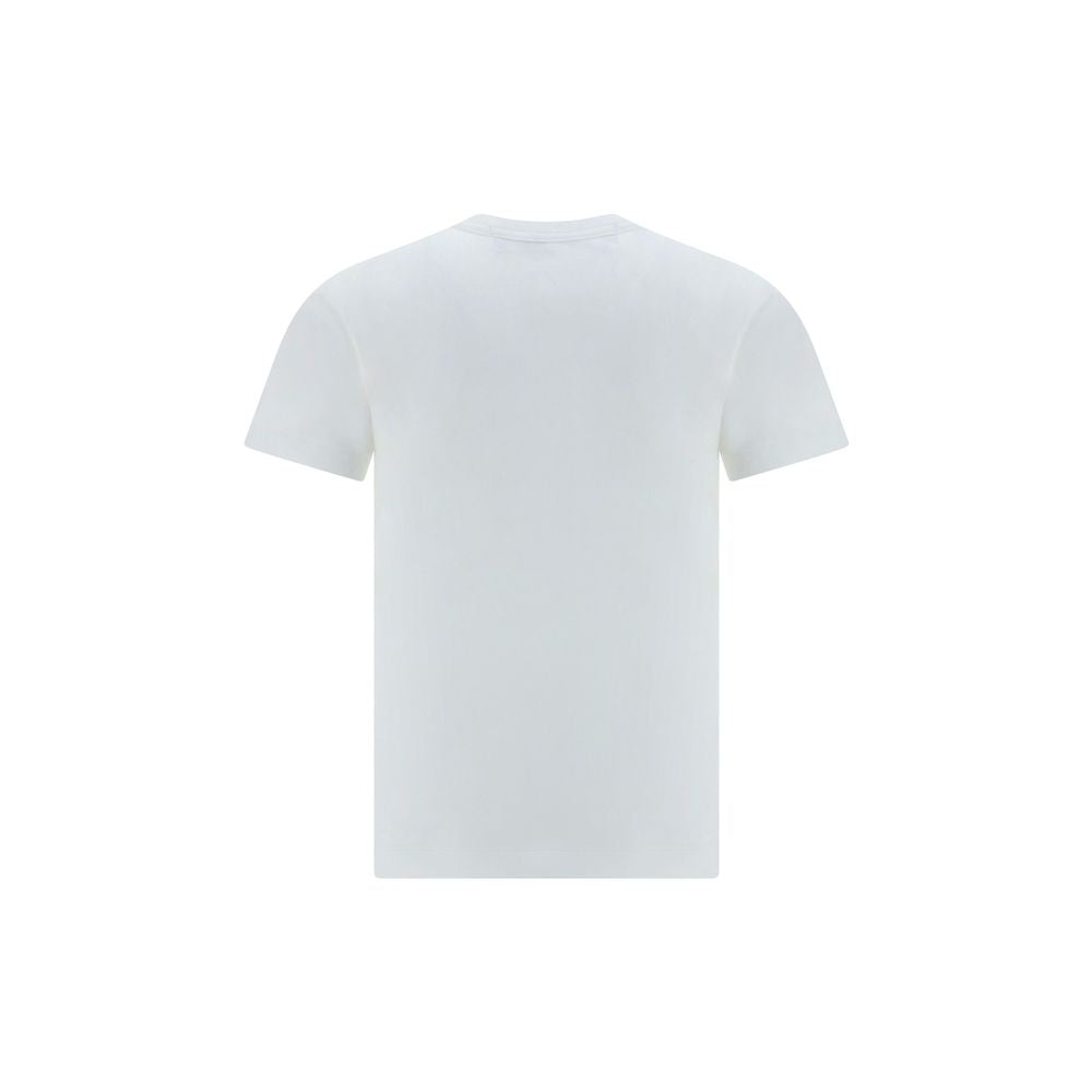 T-Shirt en Coton Blanc Comme Des Garçons Play