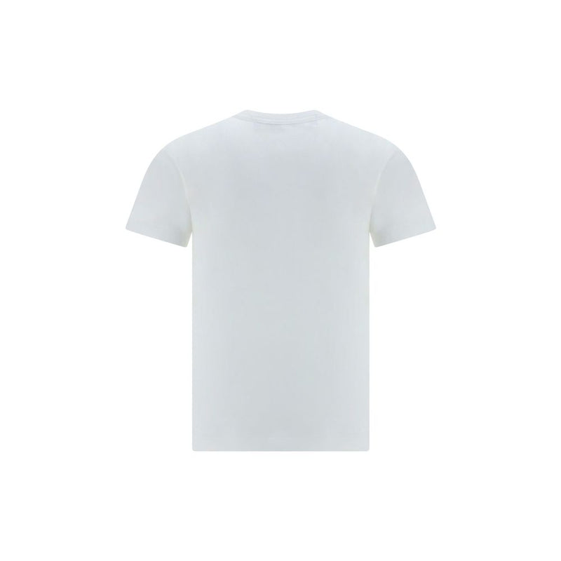 T-Shirt en Coton Blanc Comme Des Garçons Play