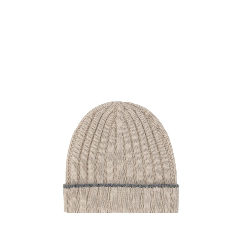 Brunello Cucinelli Brown Cashmere Beanie - Luxurious Warmth