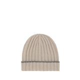 Brunello Cucinelli Brown Cashmere Beanie - Luxurious Warmth