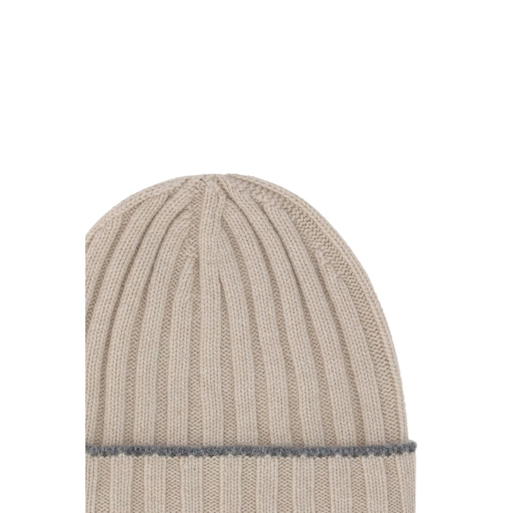 Brunello Cucinelli Brown Cashmere Beanie - Luxurious Warmth