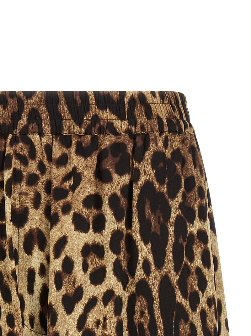 Dolce & Gabbana Brown Silk Bermuda Shorts