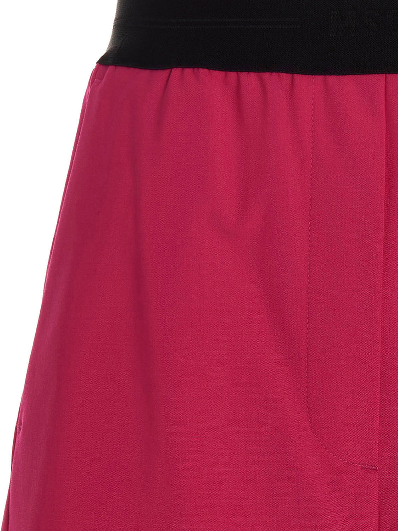 Shorts bermudas MSGM en laine vierge fuchsia