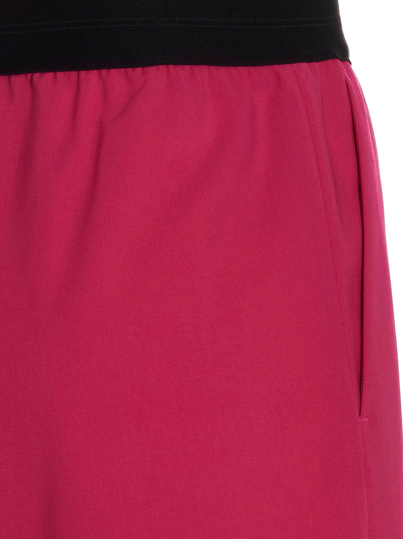 Shorts bermudas MSGM en laine vierge fuchsia