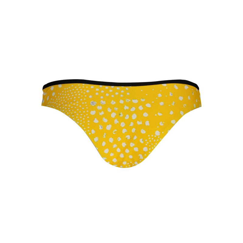 Slip de bain femme Karl Lagerfeld en polyamide jaune