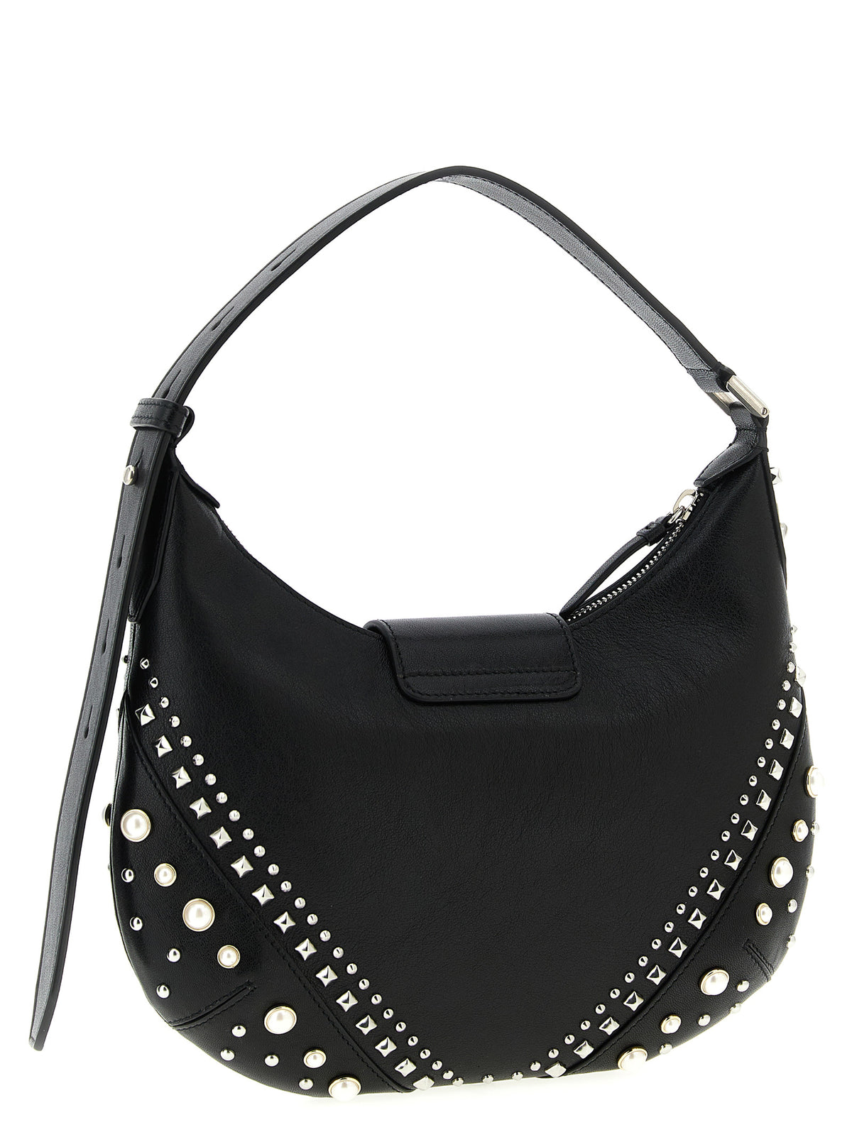 Sac à bandoulière en cuir d'agneau blanc Jimmy Choo