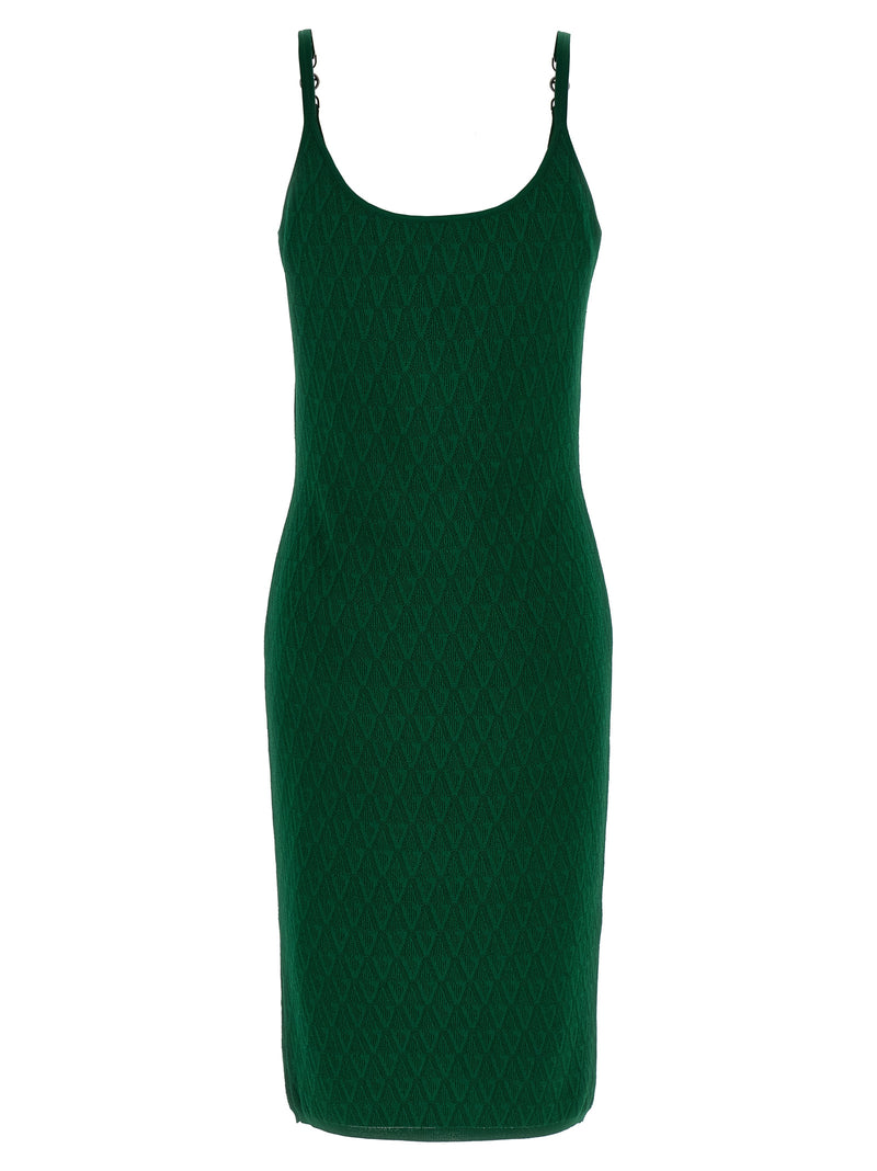Robe midi bicolore en viscose Versace
