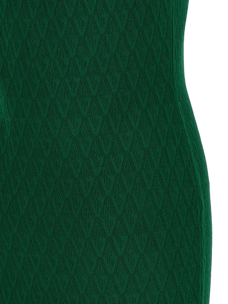 Robe midi bicolore en viscose Versace