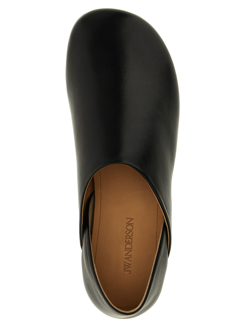J.W.Anderson Black Lamb Leather Mules - Stylish Comfort