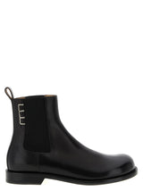 J.W.Anderson Black Calfskin Chelsea Boots for Men