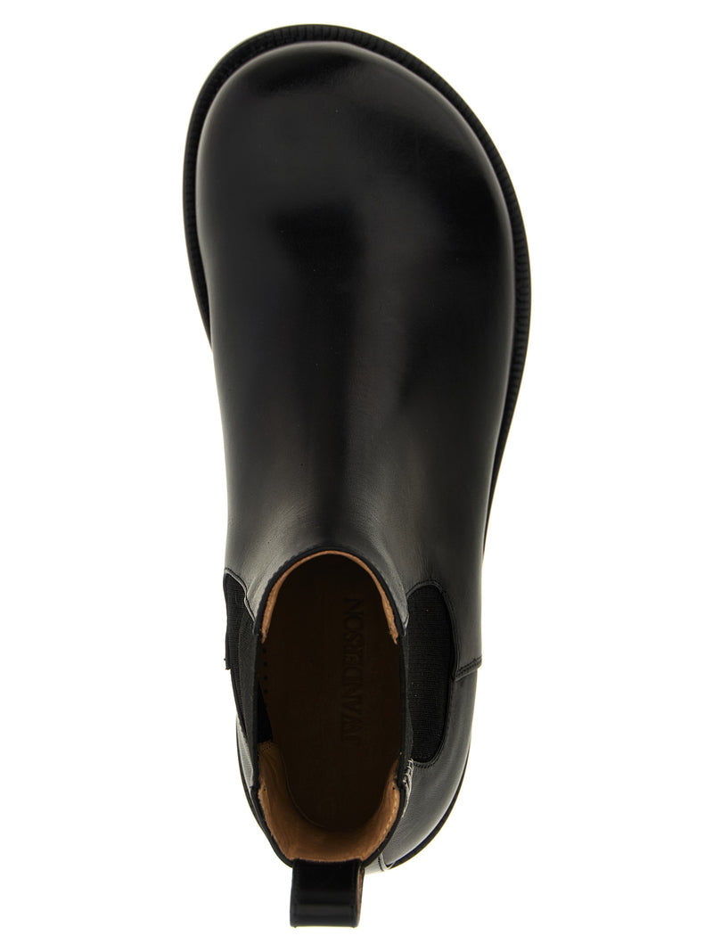 J.W.Anderson Black Calfskin Chelsea Boots for Men