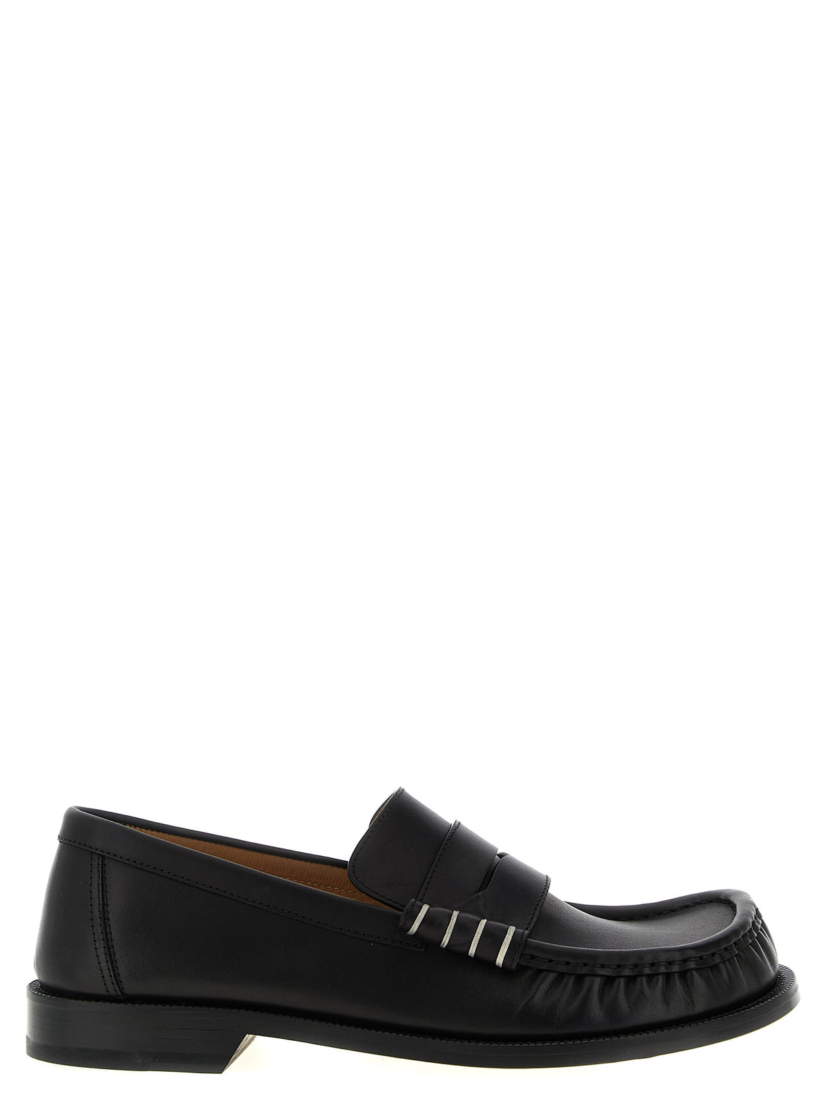 J.W.Anderson Black Calfskin Slip-On Loafers for Men