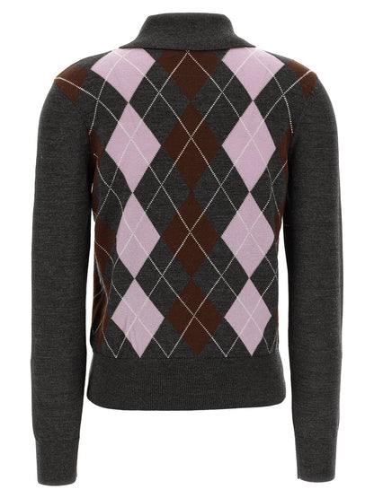 Self-Portrait Gray Wool Cardigan
