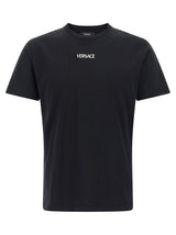 Versace Black Cotton T-Shirt for Men