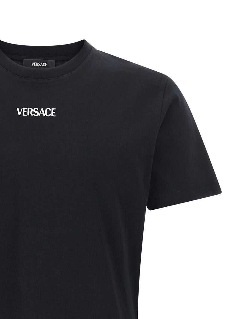 Versace Black Cotton T-Shirt - Luxurious Comfort & Style