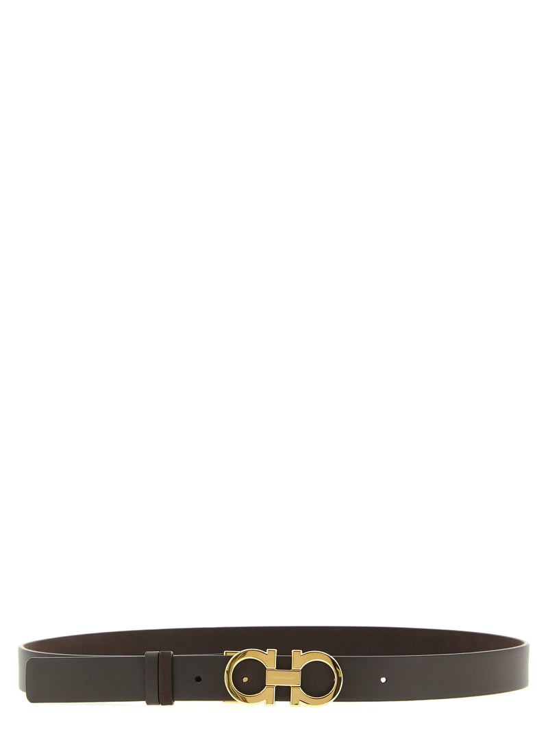 Ferragamo Brown Calfskin Regular Belt
