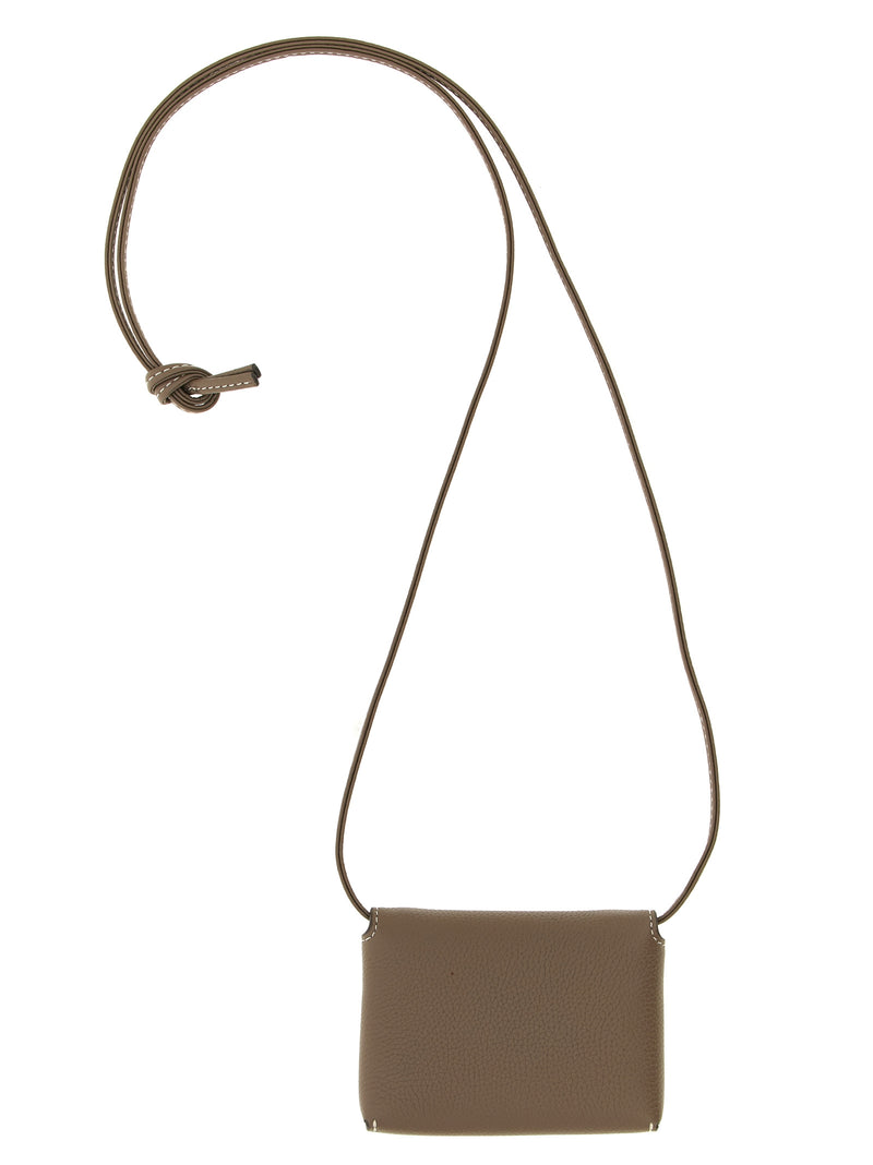 Tory Burch Brown Cowhide Cardholder - Luxury Accessory