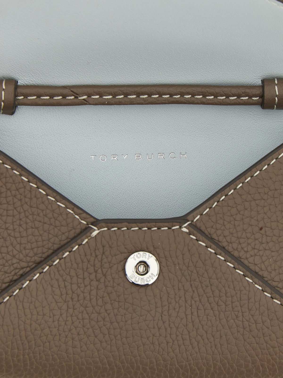 Tory Burch Brown Cowhide Cardholder - Luxury Accessory