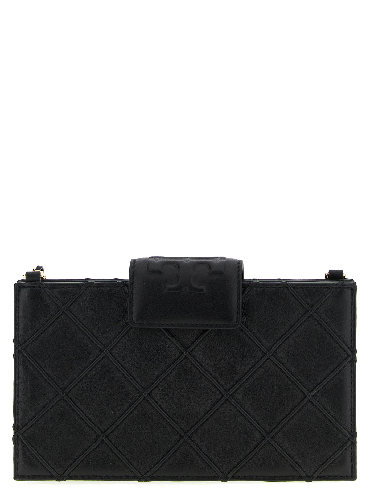 Tory Burch Black Lamb Leather Cardholder - Fleming Collection