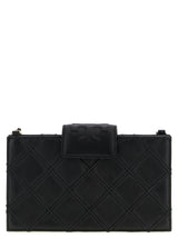 Tory Burch Black Lamb Leather Cardholder - Fleming Collection