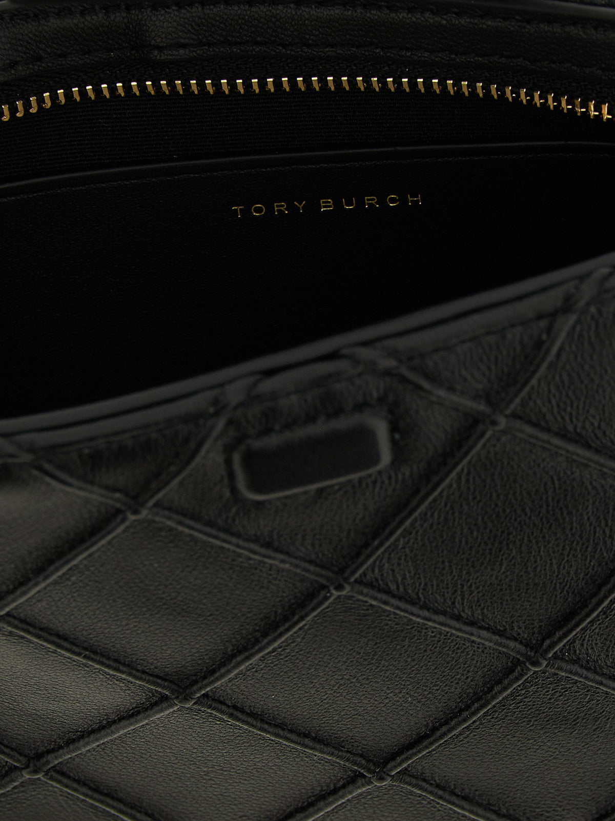 Tory Burch Black Lamb Leather Cardholder - Fleming Collection