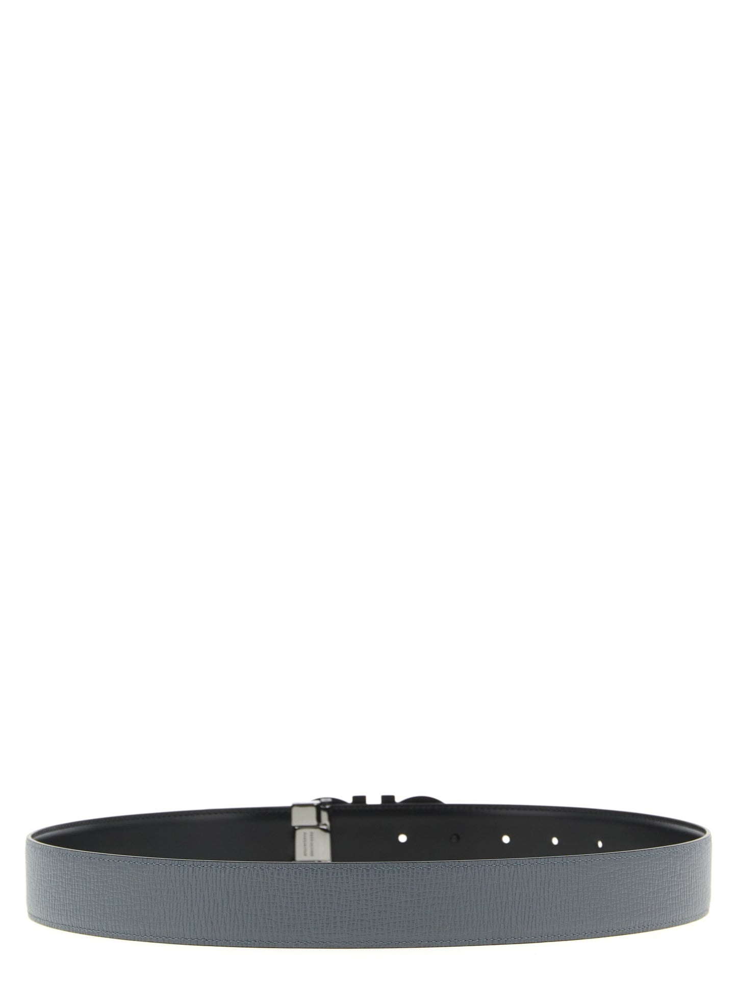 Ferragamo Gray Calfskin Regular Belt