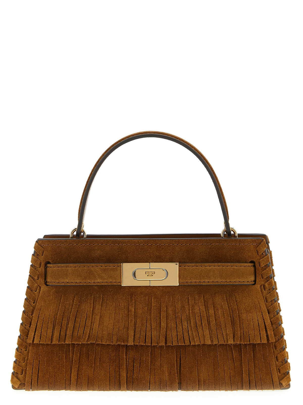 Tory Burch Mini Lee Radziwill Brown Leather Handbag